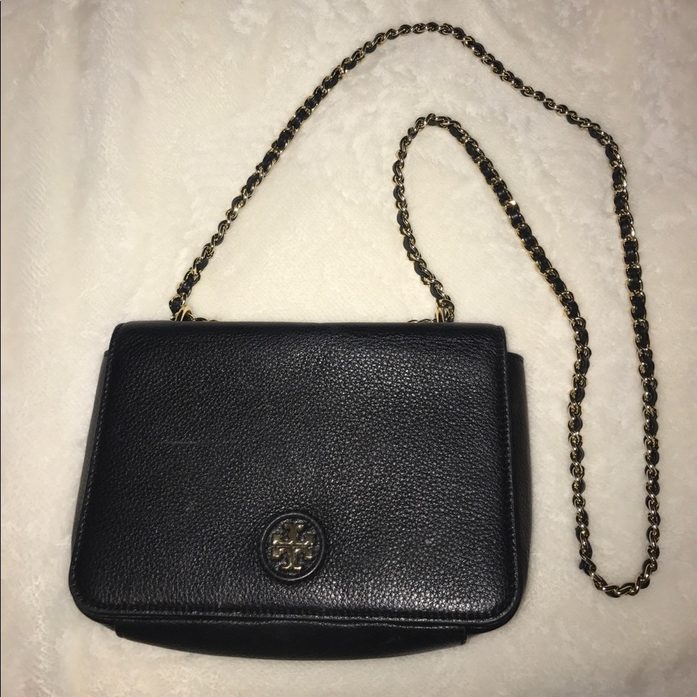 Whipstitch Logo Adjustable Chain Black Leather
